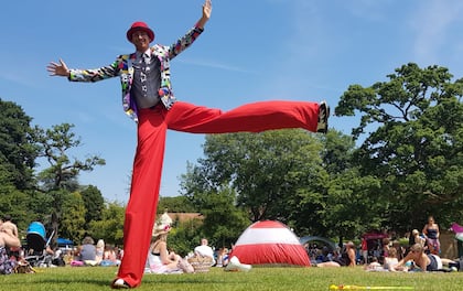 Stilt Walker game activity rent in Hyderabad